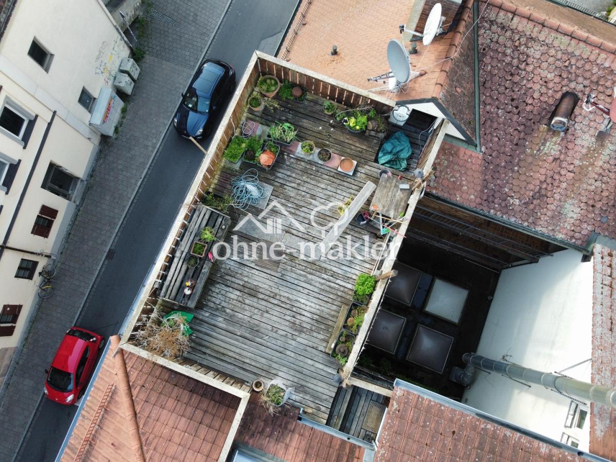 Dachterrasse von oben