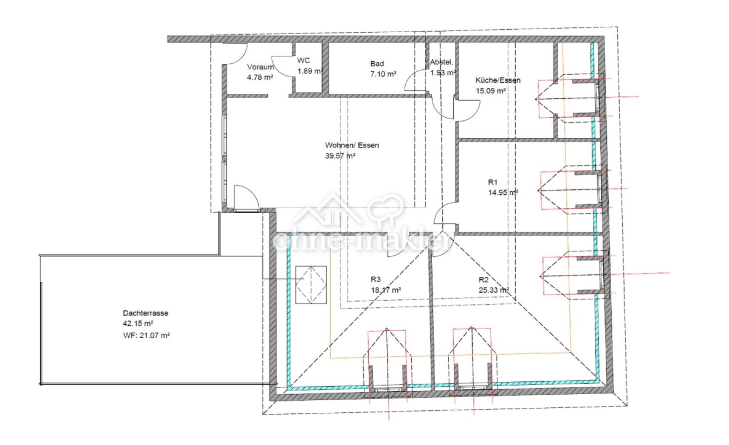 Grundriss Wohnung 4-1