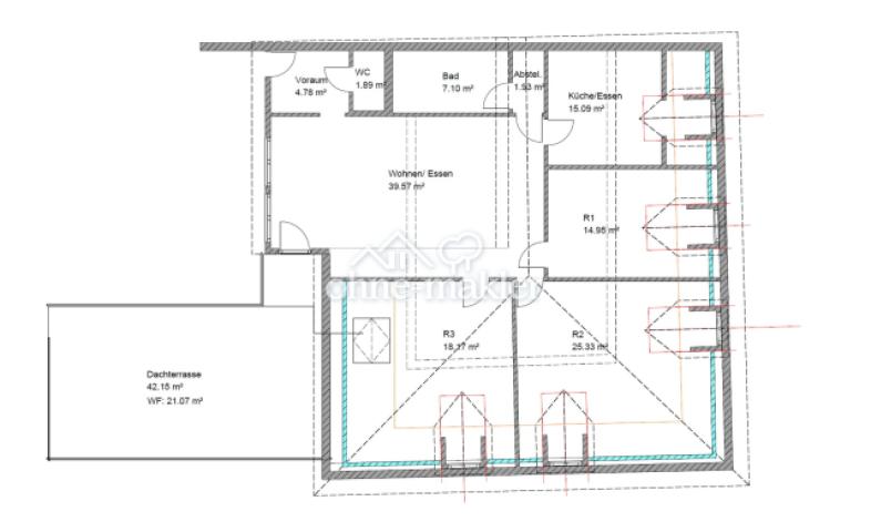 Grundriss Wohnung 4-1