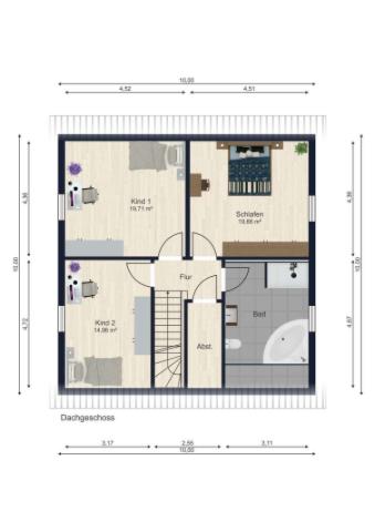 Grundriss Obergeschoss