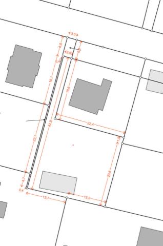 Grundstück mit Maßen