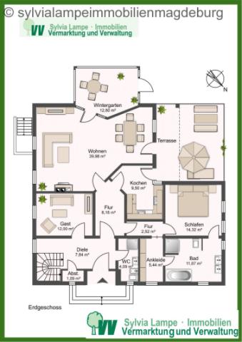 EG Grundriss laut Bauzeichnung
