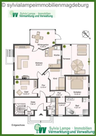 EG Grundriss-Vision 4 Zimmer EG Variante