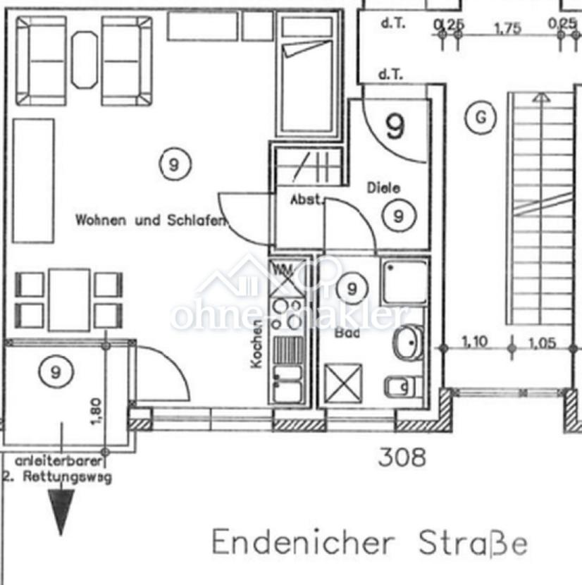 Grundriss Wohnung Nr. 9