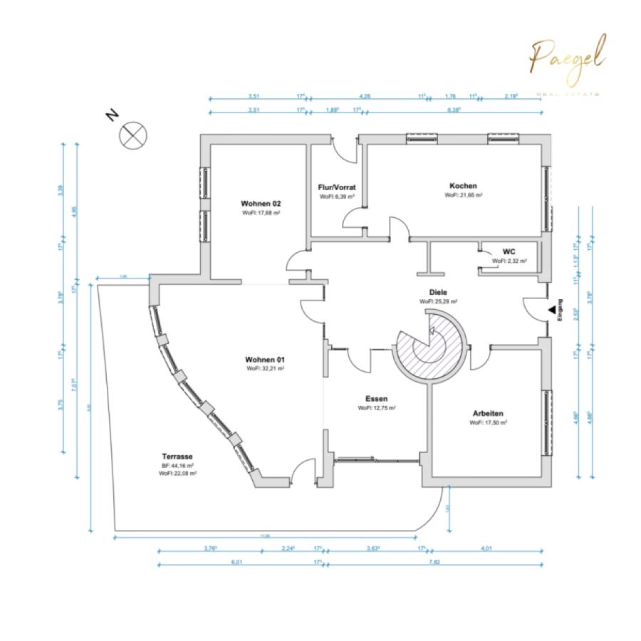 Grundriss - Haupthaus Erdgeschoss