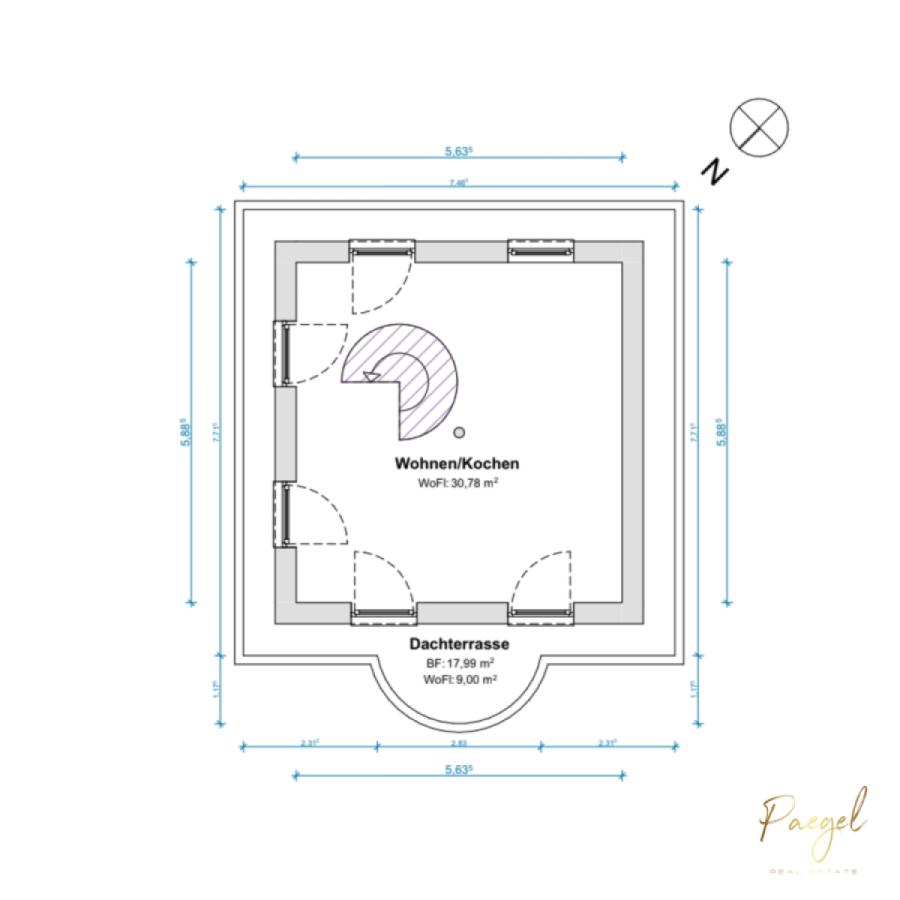 Grundriss Nebenhaus - Obergeschoss
