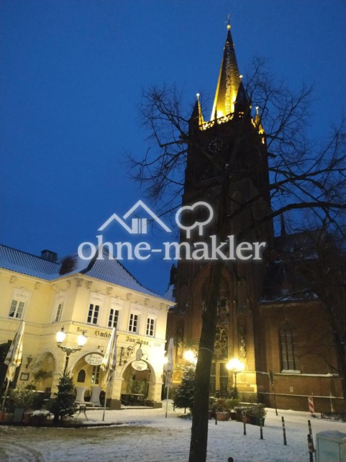Hülser Markt im Winter