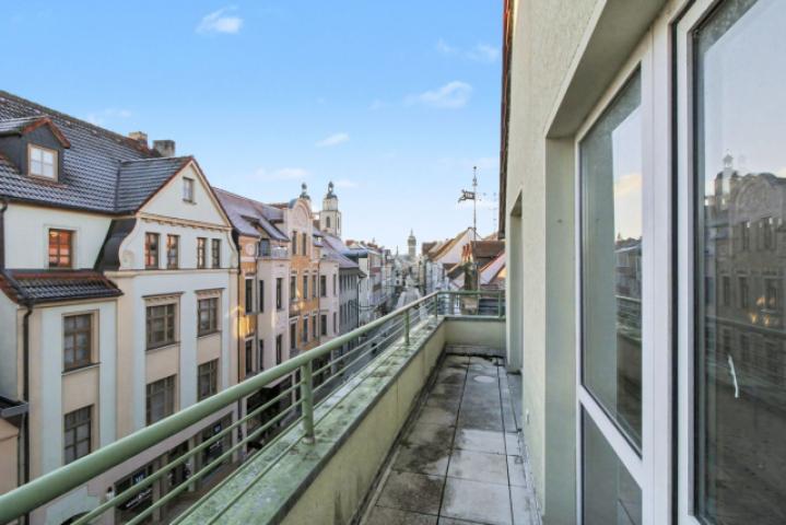 Blick vom Balkon