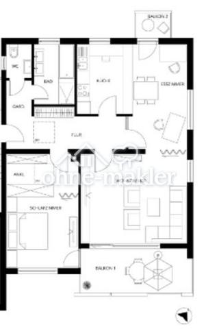 Wohnungsplan OG links