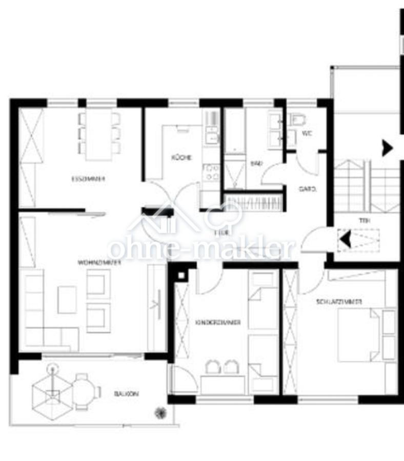 Wohnungsplan OG rechts