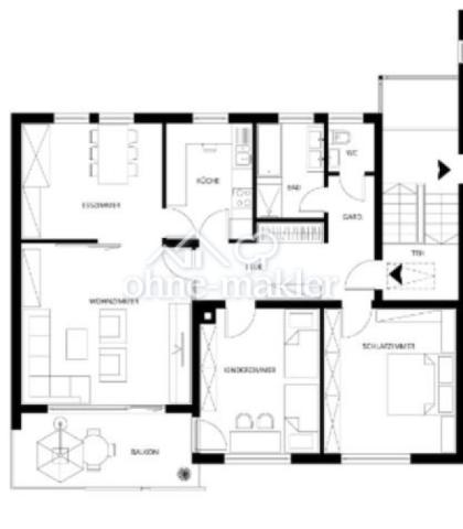 Wohnungsplan OG rechts