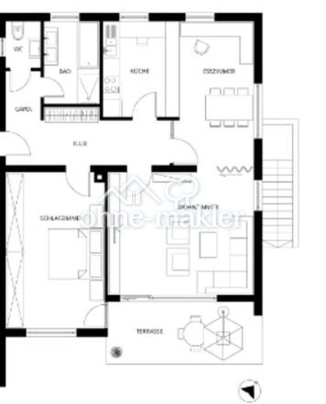 Wohnungsplan EG links