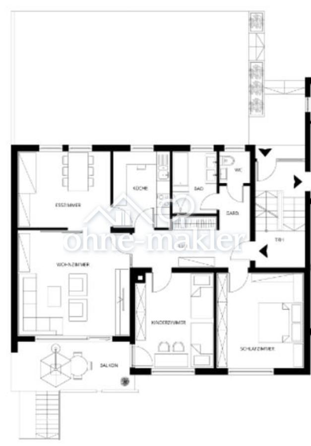 Wohnungsplan EG rechts