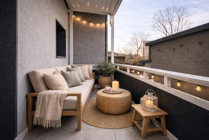 Einrichtungsbeispiel Balkon