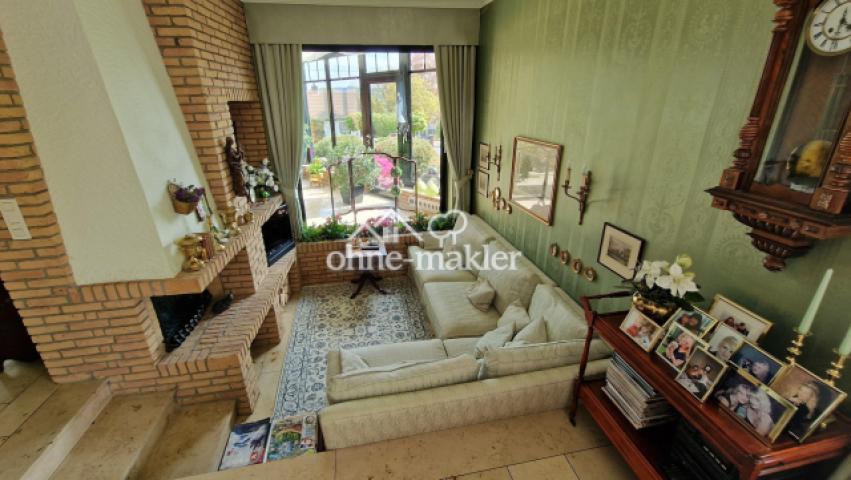 Kaminecke im Wohnzimmer