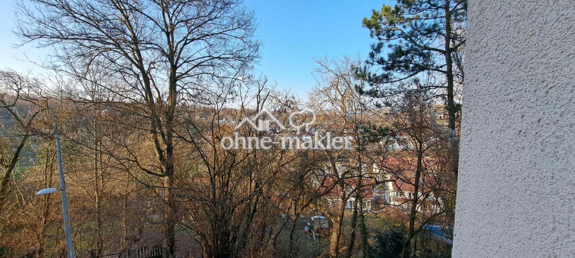 Blick vom Wohnzimmer