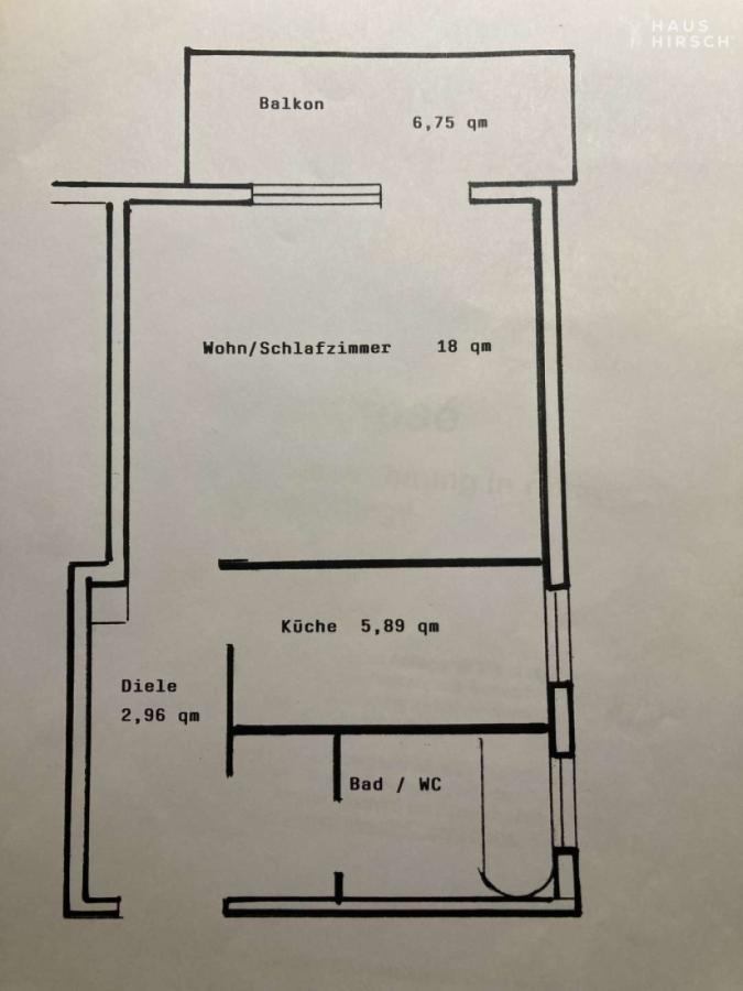 Wohnng Grundriss bemaßt