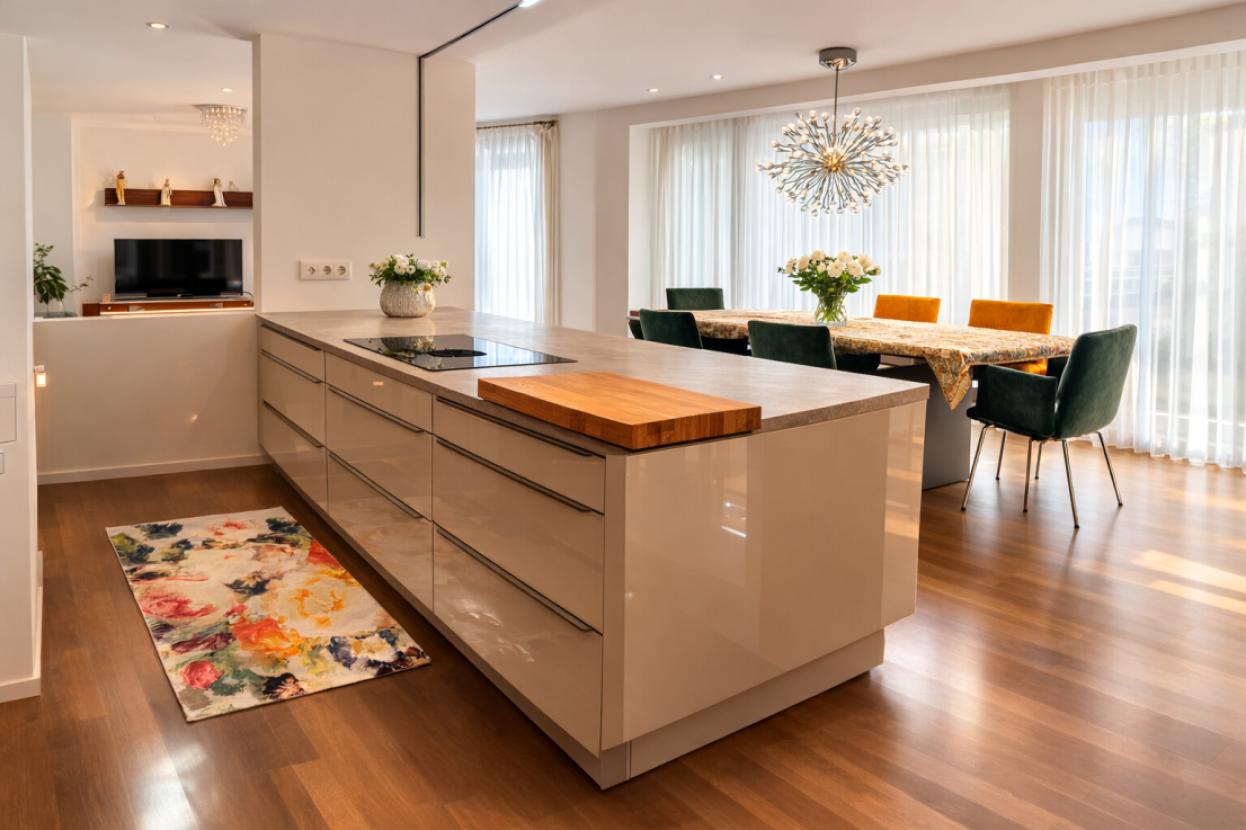 Küche mit Essbereich