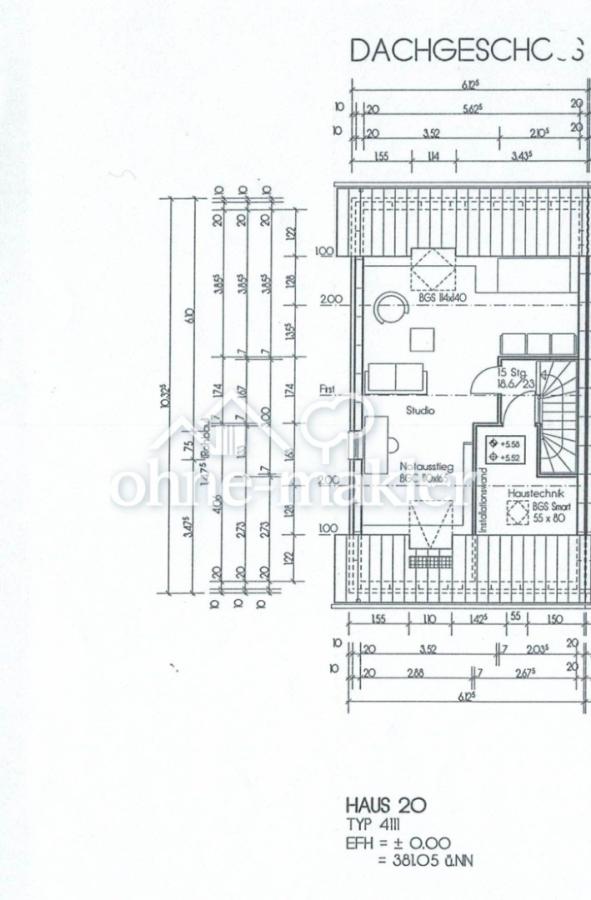 Grundriss Dachgeschoss