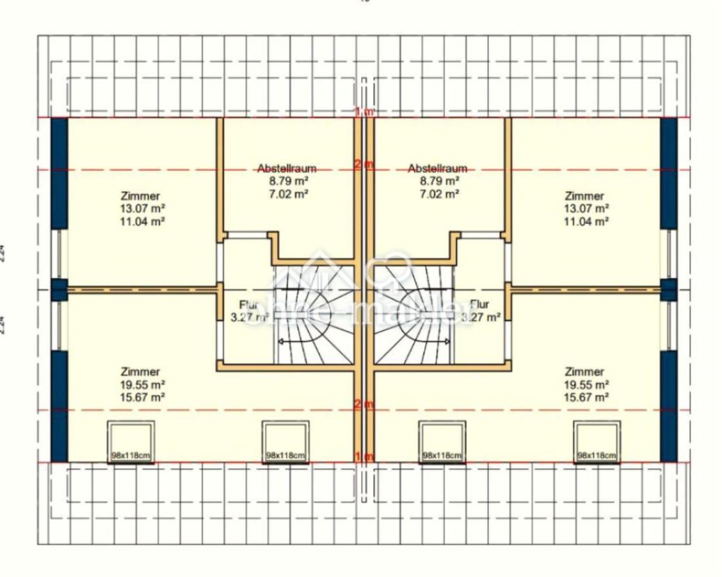 2. OG  -  beide Haushälften
