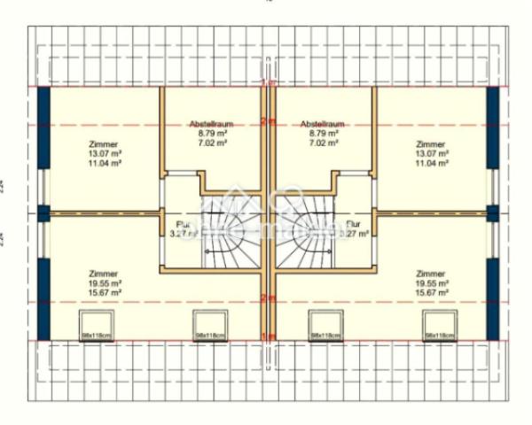 2. OG  -  beide Haushälften