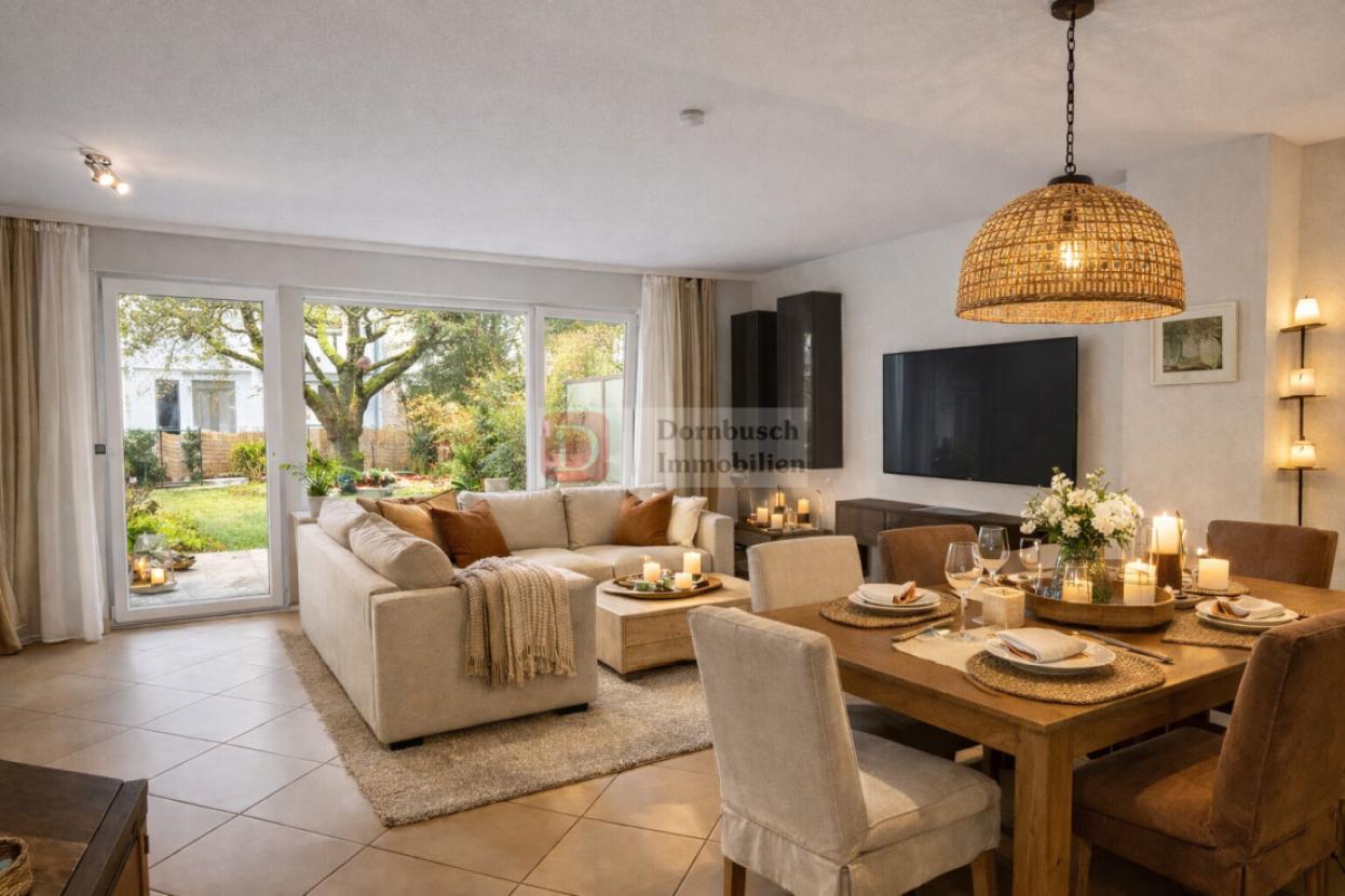 Wohn- und Essbereich - Virtual Staging