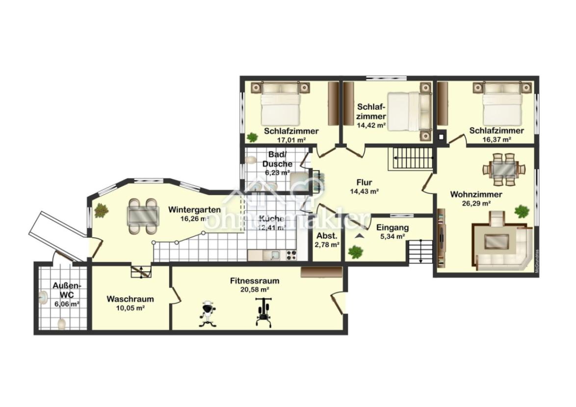 Wohnebene Erdgeschoß