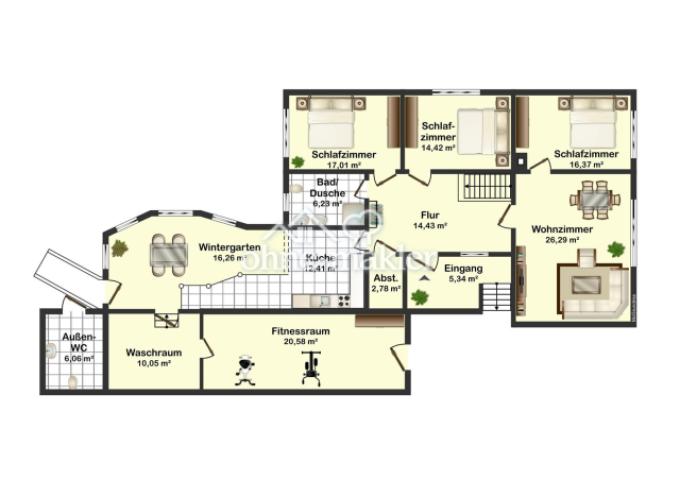 Wohnebene Erdgeschoß