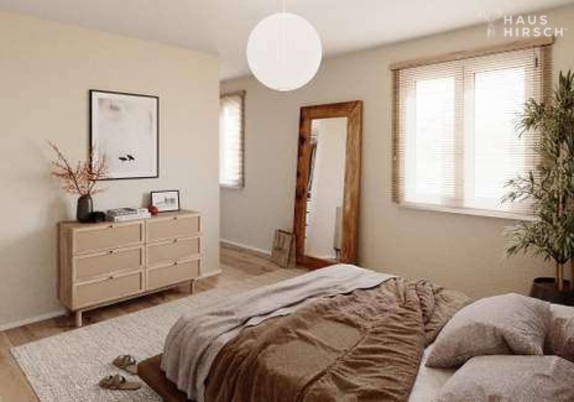 Schlafzimmer - Visualisierung (Beispieldarstellung)