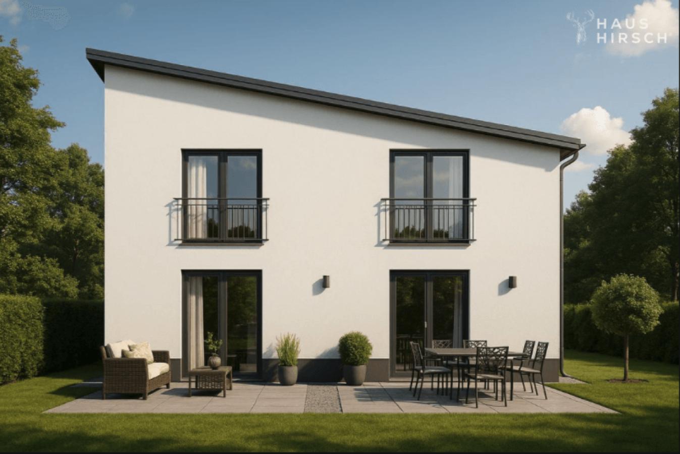 Ansicht Gartenseite - Visualisierung