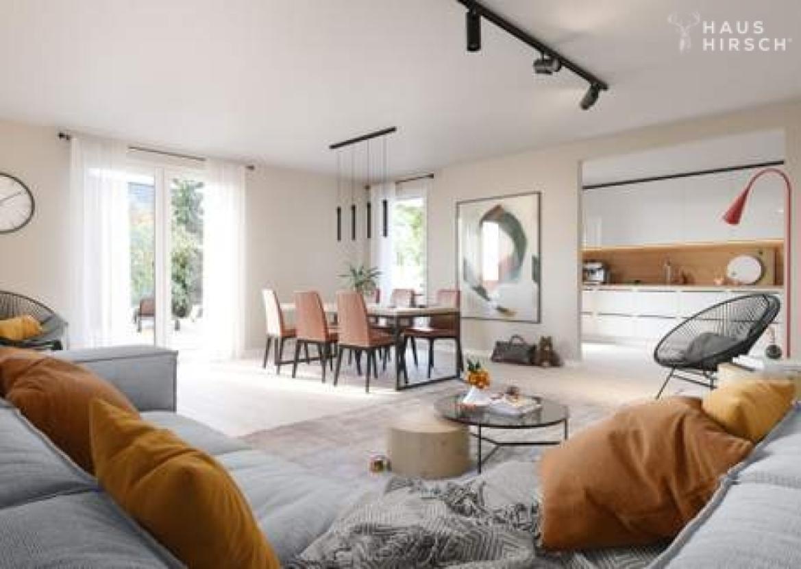 Wohn-/Esszimmer - Visualisierung (Beispieldarstellung)