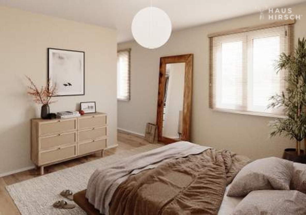 Schlafzimmer - Visualisierung (Beispieldarstellung)