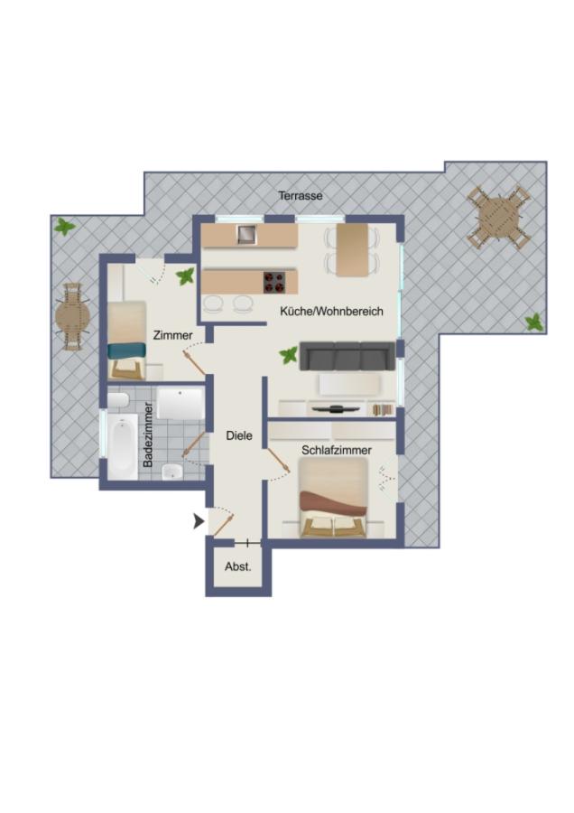 Grundriss Penthouse Whg.