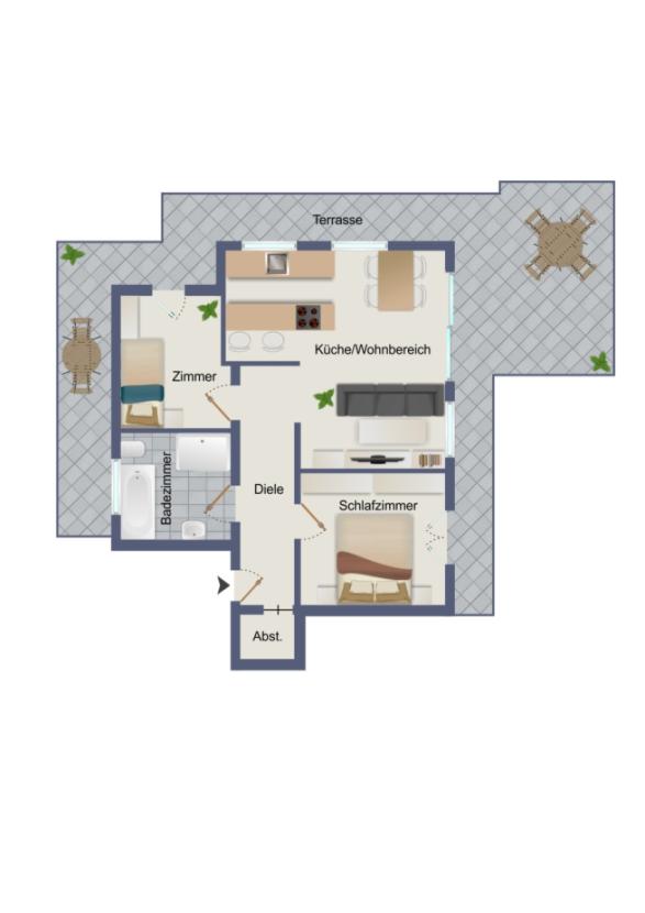 Grundriss Penthouse Whg.