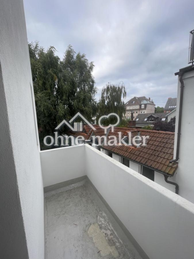 Der rückwärtige Balkon