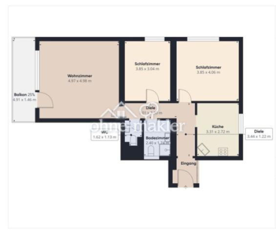 Grundriss nicht maßstabsgetreu