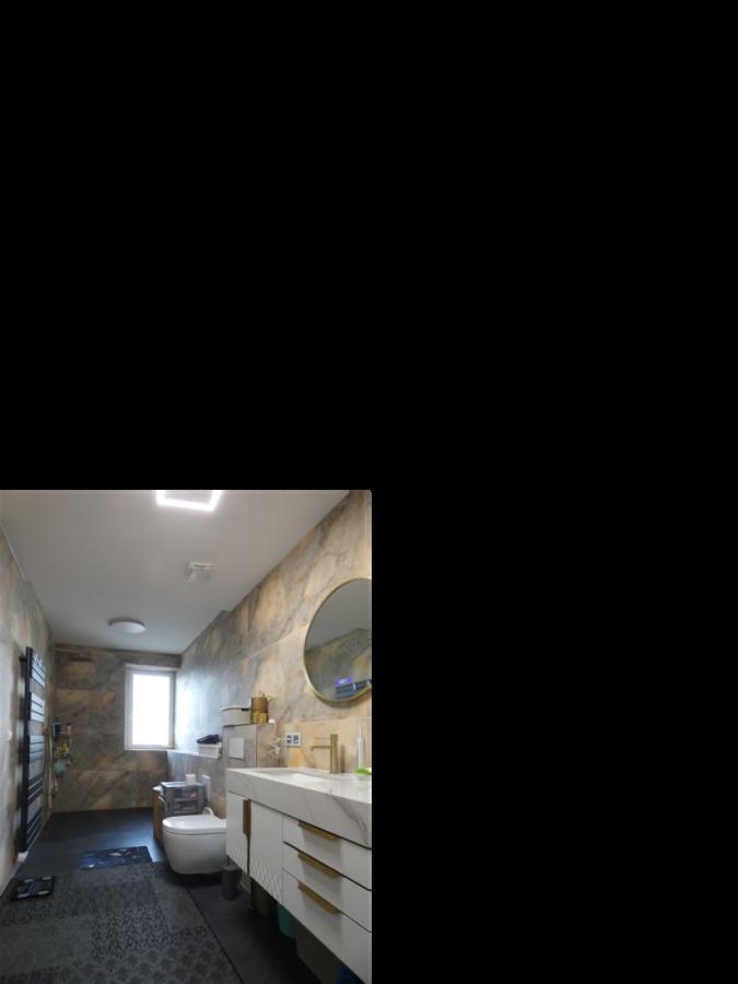 aufwendig renoviertes Masterbad Dach