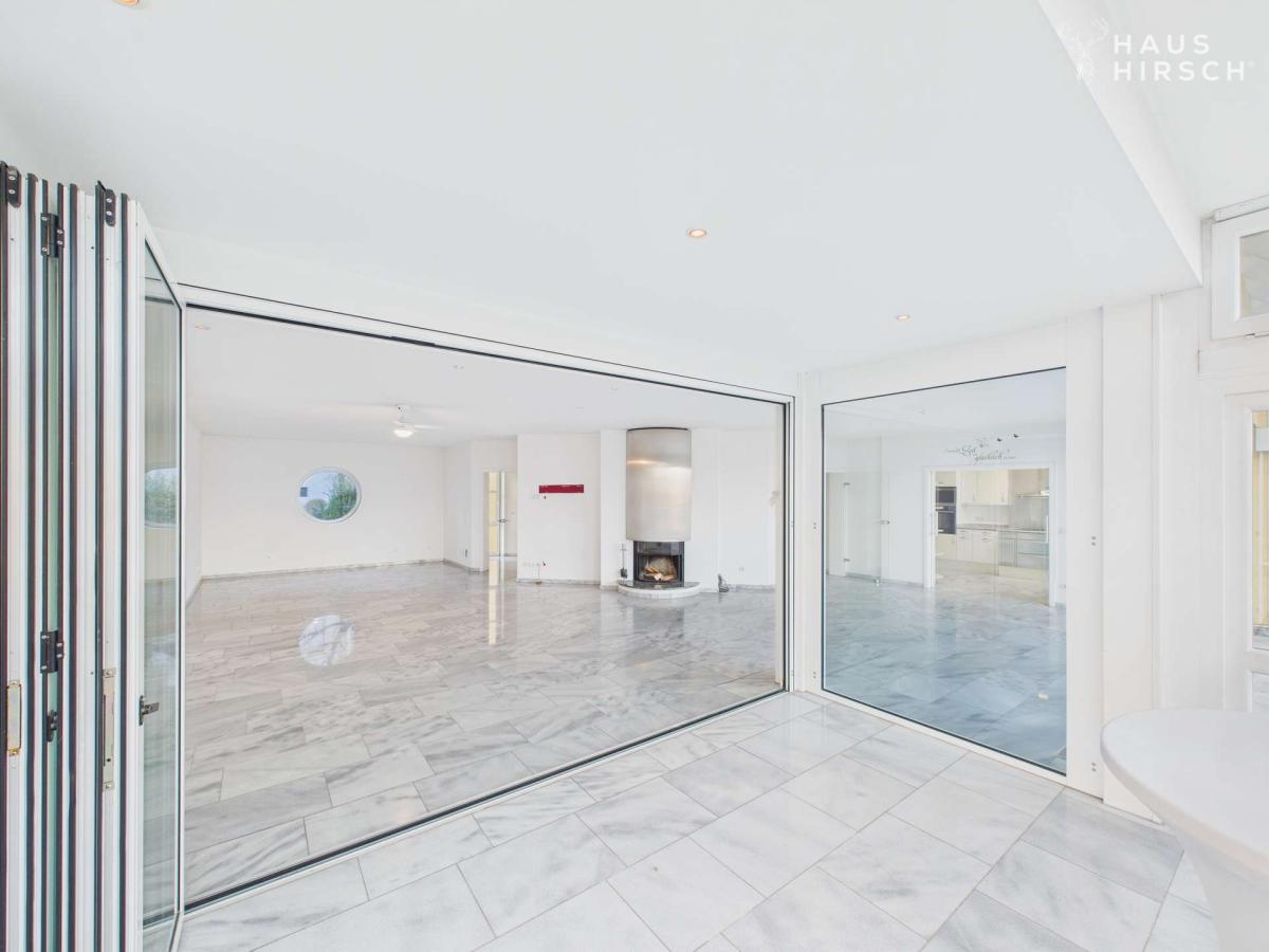 Blick aus dem Wintergarten 