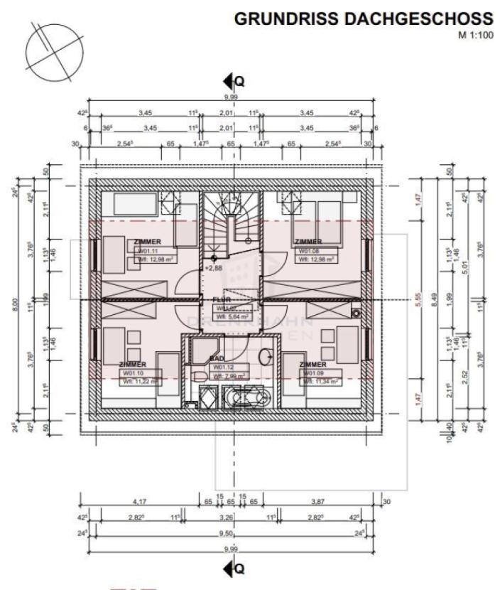 Grundriss Dachgeschoss