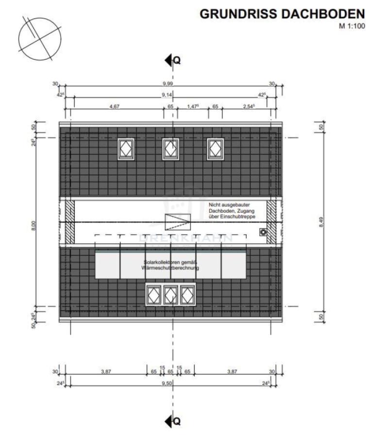 Grundriss Dachboden