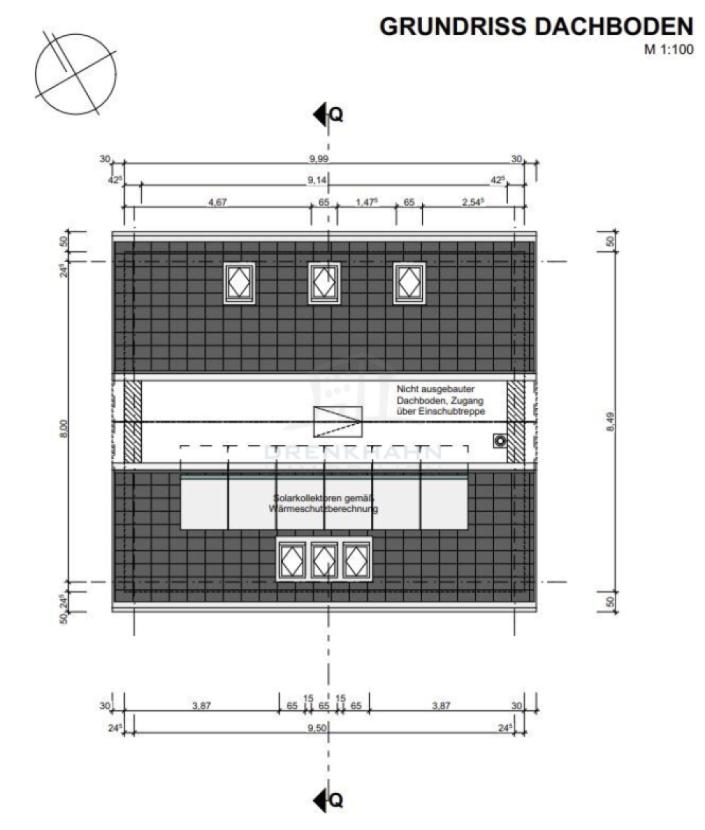 Grundriss Dachboden