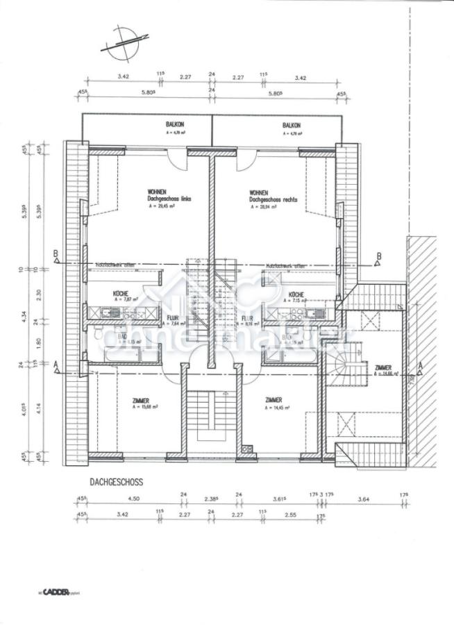 Zeichnung Haus_Dachgeschoss