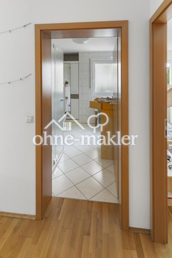 Sicht ins Badezimmer