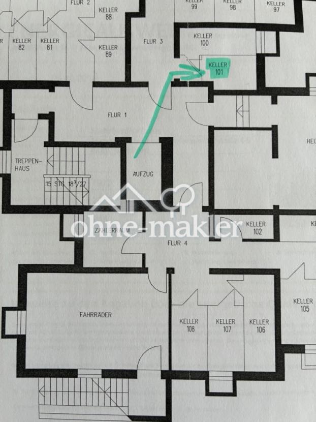 Grundriss Keller