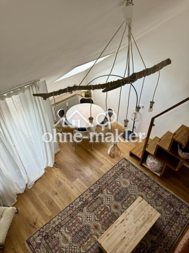 Blick Wohnhalle von Galerie