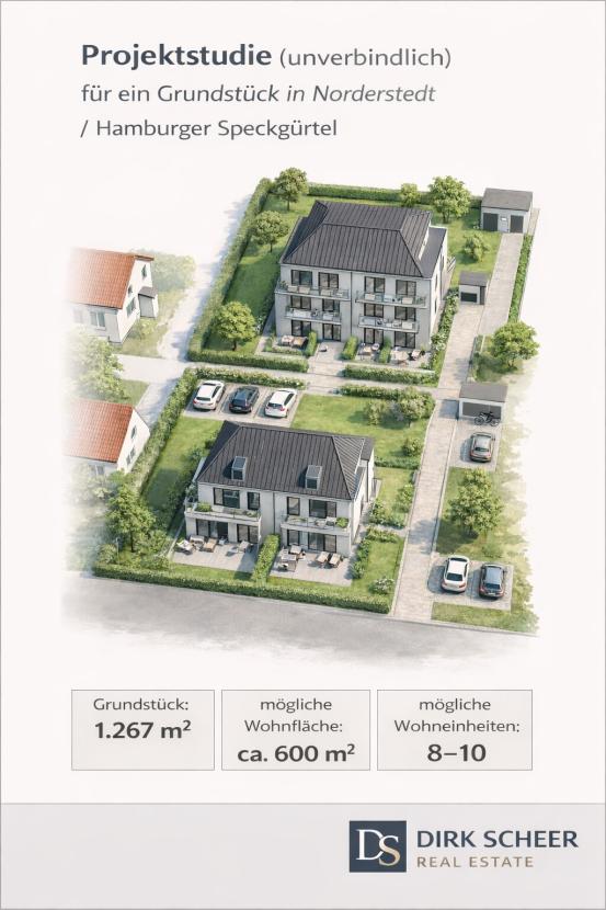 Unverbindliche Projektstudie für Wohnbau in Norderstedt