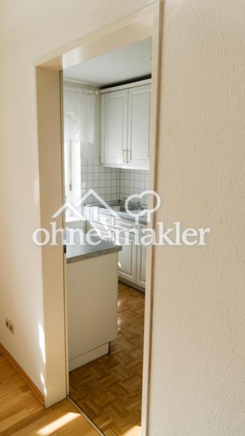 Wohnzimmer blick in Küche