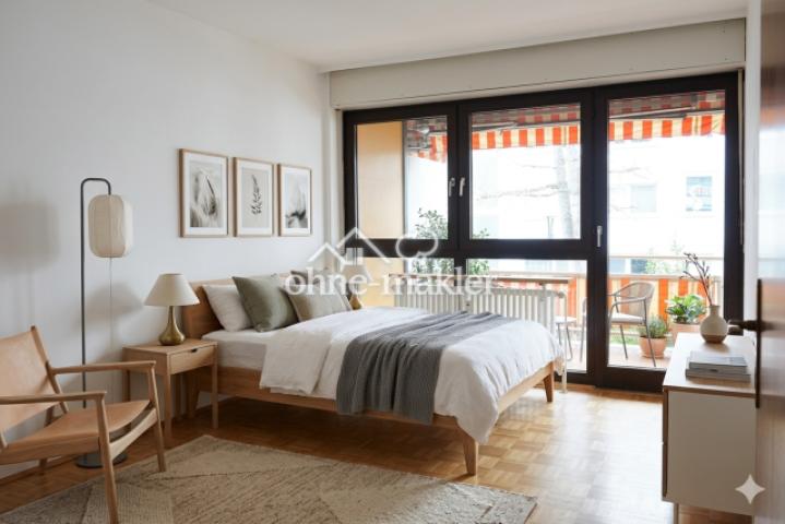 Schlafzimmer virtuell möbliert