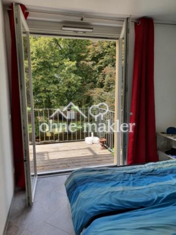 Schlafzimmer, Blick zum Park