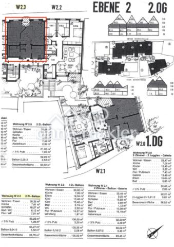 Grundriss und Auftreilung